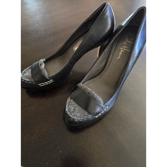 Cole Haan Shoes - Women's Cole Haan Black & Gray Oxford Heels Sz 7 OfficeSiren 3.5in heel Nike Air